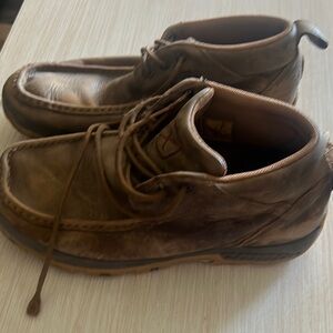 Twisted X Brown Chukka Boots with Moccasin Stitching